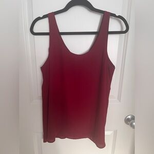 Reitmans Essentials Rich Red Sleeveless Blouse